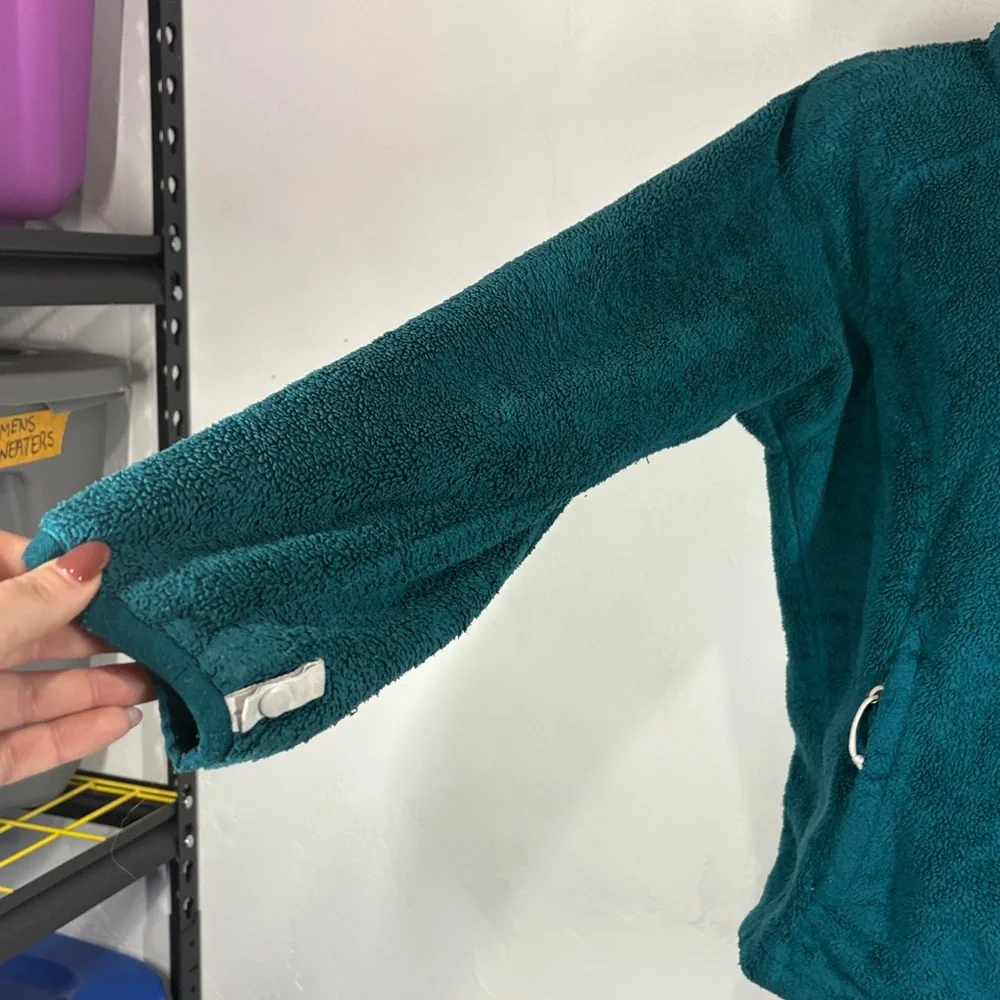 The North Face Women’s Teal Fleece Jacket size small - Picture 5 of 12